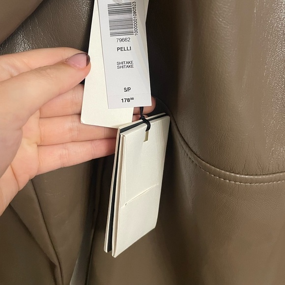 Aritzia Babaton Pelli Shirt Jacket in Shitake New with Tags! - Picture 5 of 8